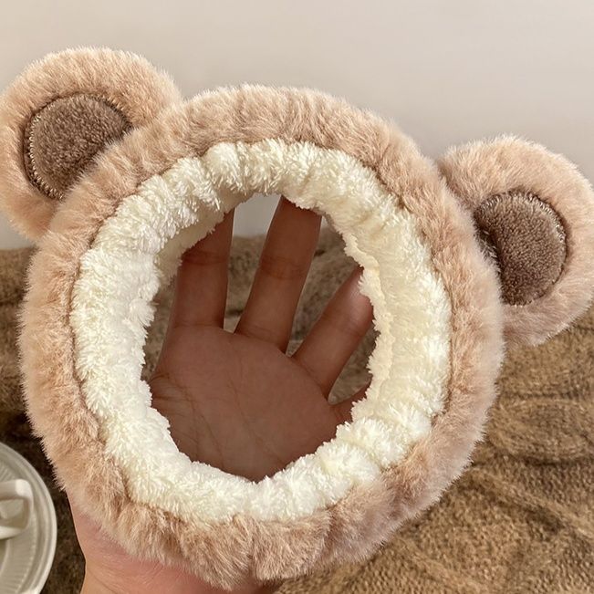 ヘアアクセサリー もこもこ動物耳カチューシャ