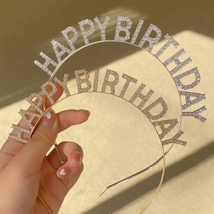 ヘアアクセサリー 誕生日メッセージカチューシャ