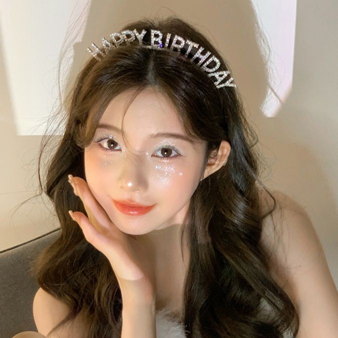 ヘアアクセサリー 誕生日メッセージカチューシャ