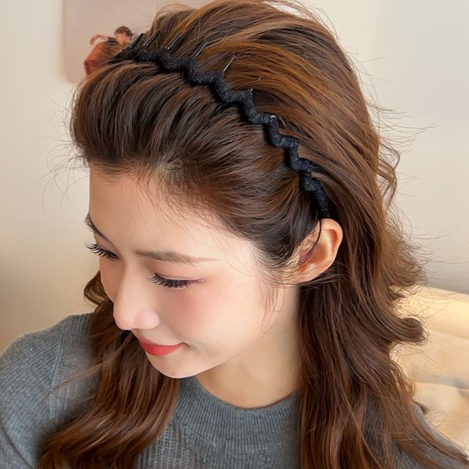 ヘアアクセサリー きらめき波型コームカチューシャ