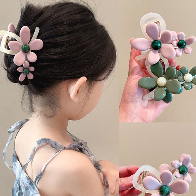 ヘアアクセサリー 花園の輝き 花形バレッタ