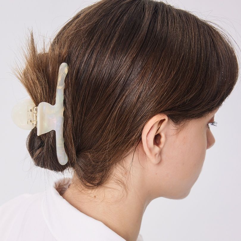 ヘアアクセサリー 貝殻の海 まとめ髪バレッタ