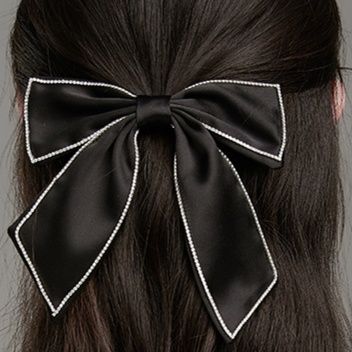 ヘアアクセサリー エレガントリボンバレッタ