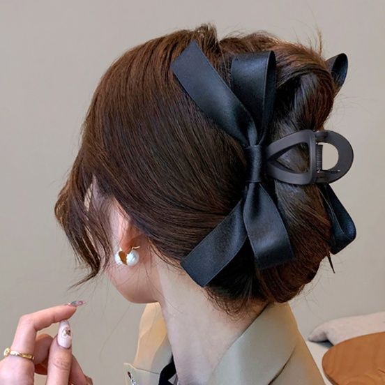 ヘアアクセサリー リボンバックルバレッタ