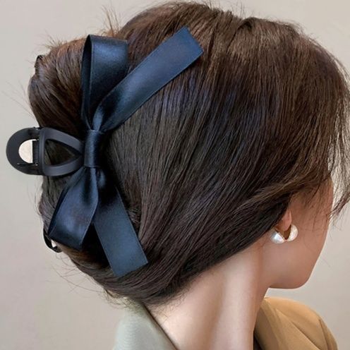 ヘアアクセサリー リボンバックルバレッタ