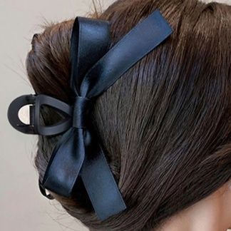 ヘアアクセサリー リボンバックルバレッタ
