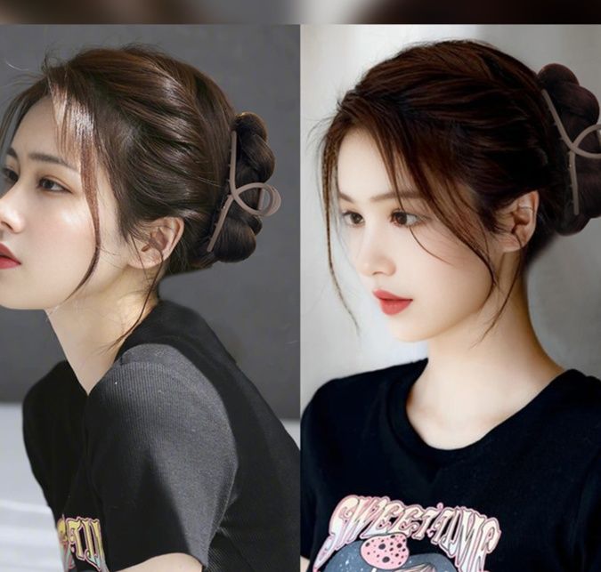 ヘアアクセサリー リボン形デザインバレッタ