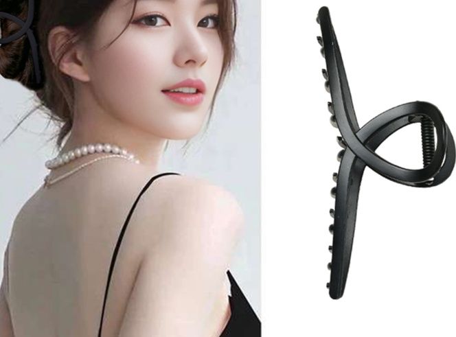 ヘアアクセサリー リボン形デザインバレッタ