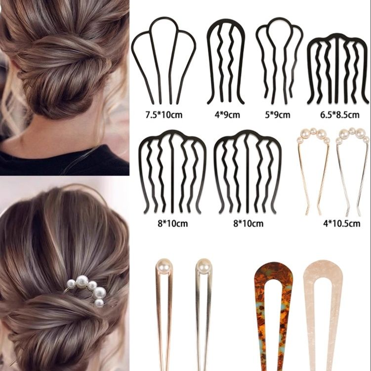 ヘアアクセサリー 多様スタイル髪飾りバレッタセット
