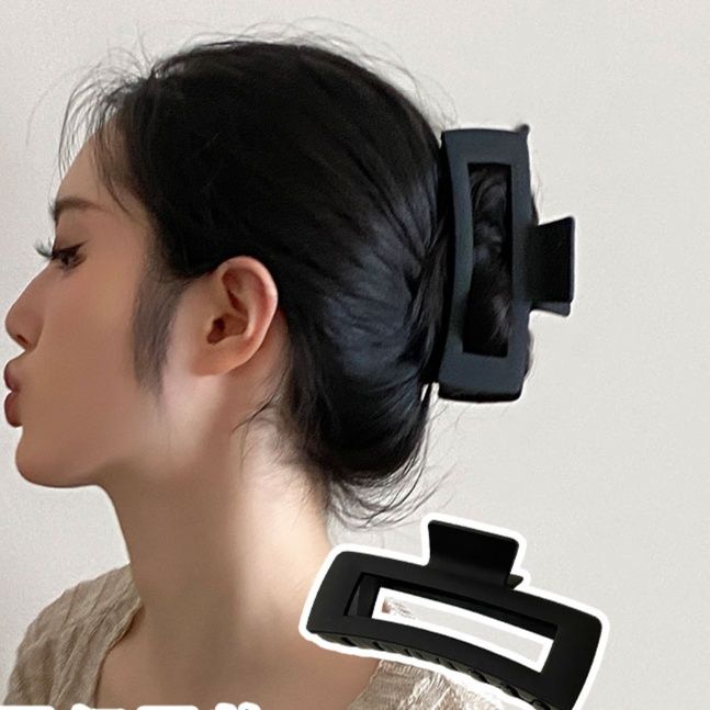 ヘアアクセサリー シンプル直線美 大ぶりバレッタ