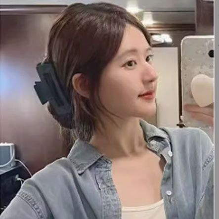 ヘアアクセサリー シンプル直線美 大ぶりバレッタ