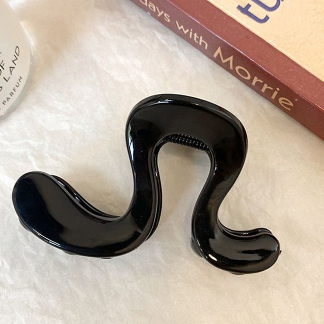 ヘアアクセサリー 波形デザイン まとめ髪バレッタ