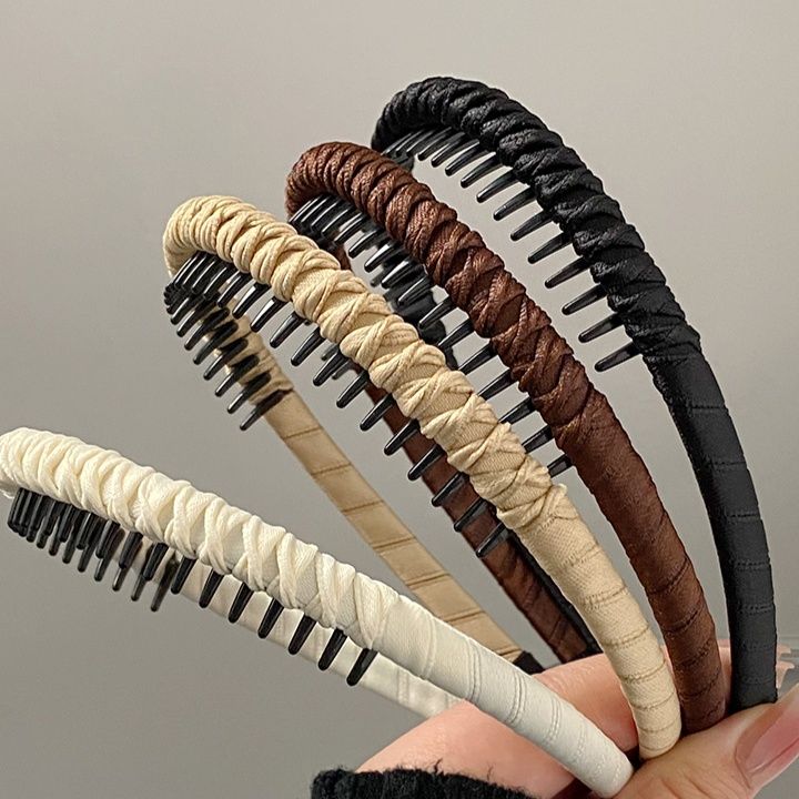 ヘアアクセサリー 上品シルク風クロスカチューシャ