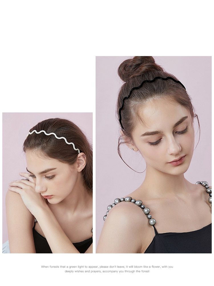 ヘアアクセサリー 波模様の優美カチューシャ