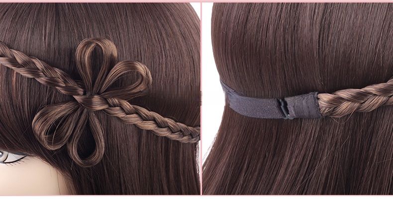 ヘアアクセサリー 編み込みリボンカチューシャ