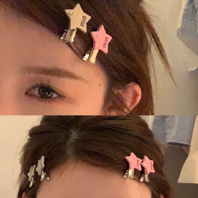 ヘアアクセサリー 星型モチーフきらめきストーンバレッタ