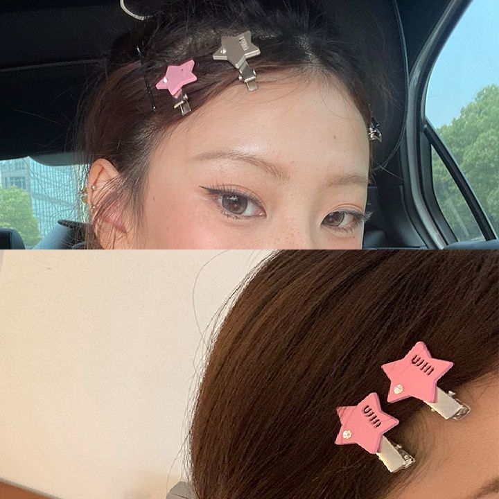 ヘアアクセサリー 星型モチーフきらめきストーンバレッタ