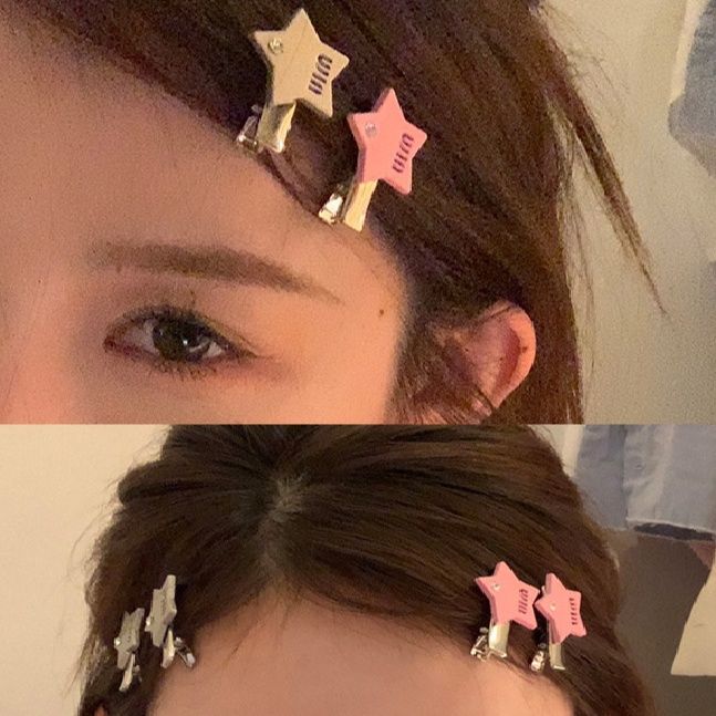 ヘアアクセサリー 星型モチーフきらめきストーンバレッタ