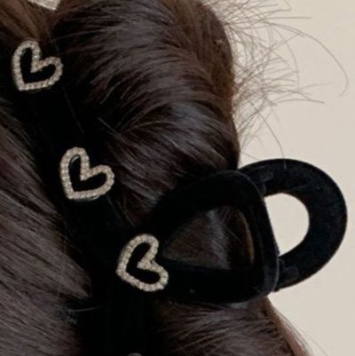韓国風ハートモチーフバレッタ おしゃれヘアクリップ