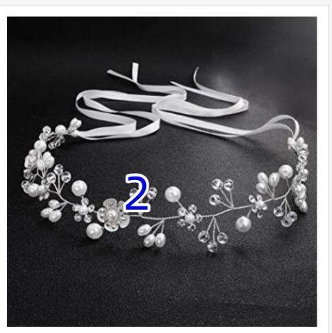 ヘアアクセサリー 花嫁用パール花飾りカチューシャ ウエディング髪飾り