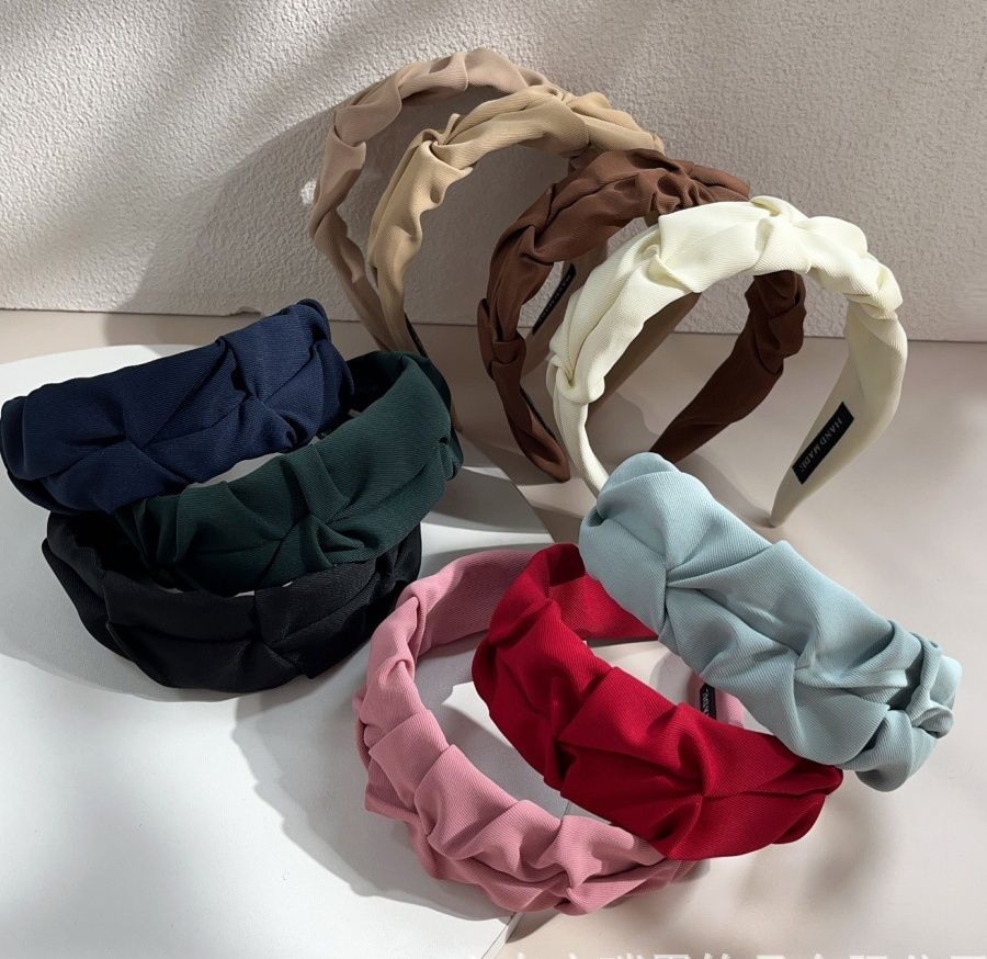 ヘアアクセサリーふんわりツイスト幅広カチューシャ