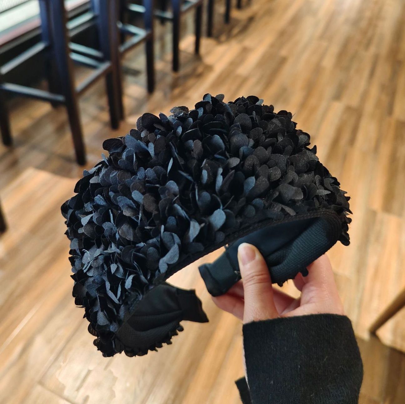 ヘアアクセサリー 立体紫陽花モチーフ華やかカチューシャ