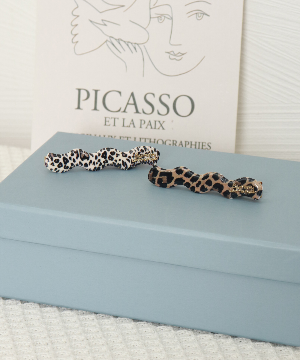 ヘアアクセサリー 豹柄くちばしバレッタ 韓国風髪留め