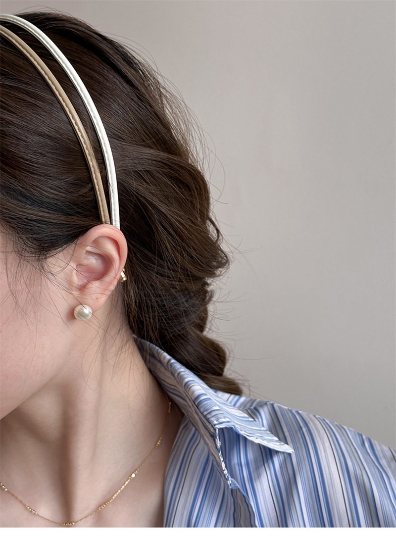 ヘアアクセサリー 細身スリムラインカチューシャ