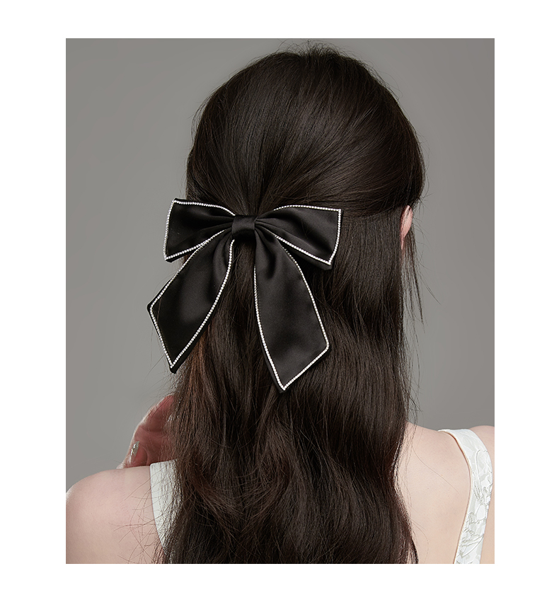 ヘアアクセサリー エレガントリボンバレッタ