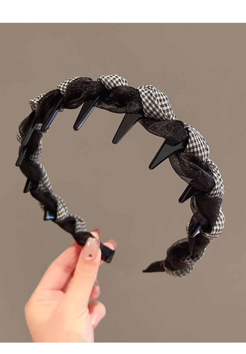 ヘアアクセサリー 編み込み風リボンカチューシャ