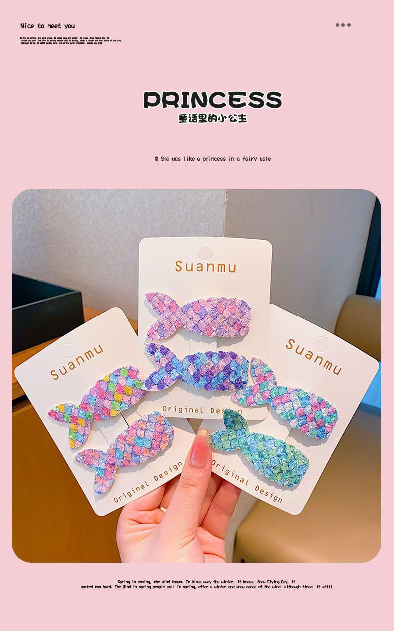ヘアアクセサリー キラキラ人魚の夢バレッタ