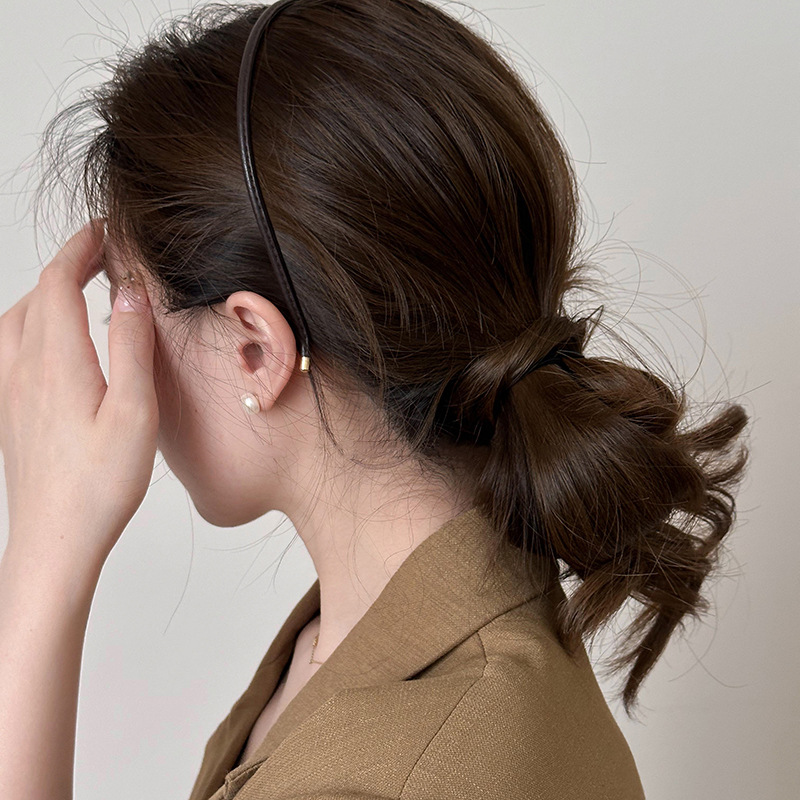ヘアアクセサリー 細身スリムラインカチューシャ
