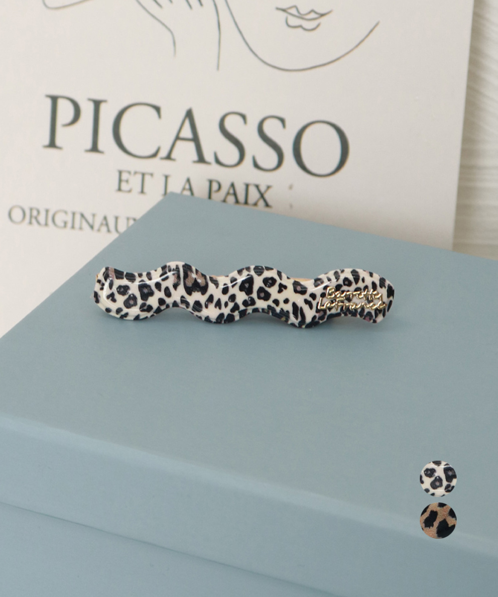 ヘアアクセサリー 豹柄くちばしバレッタ 韓国風髪留め