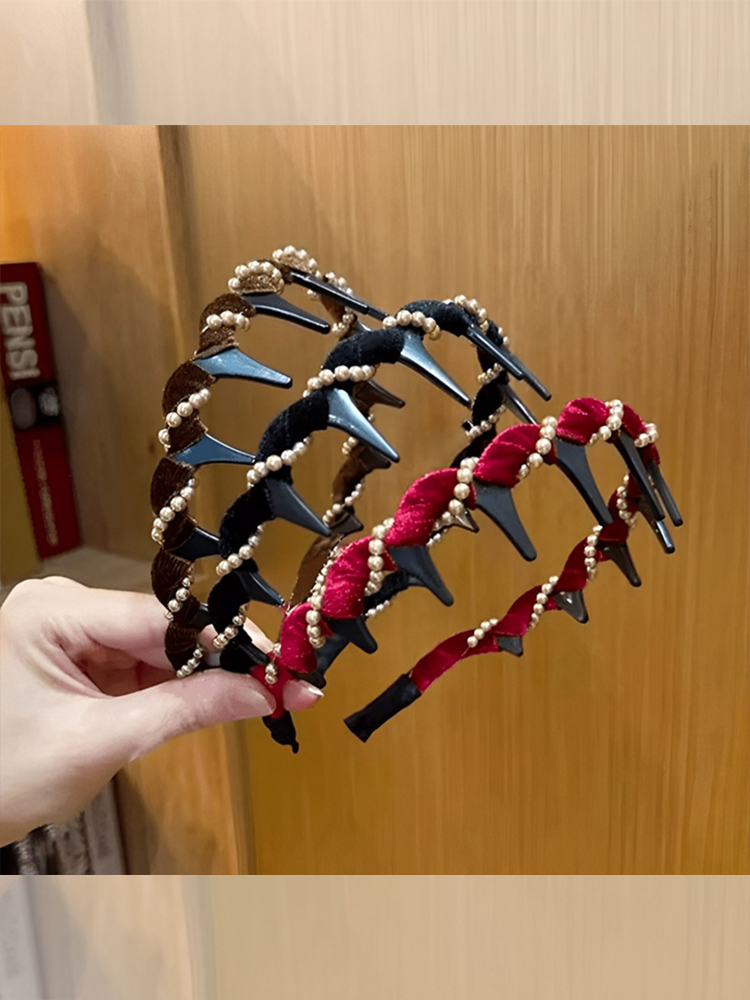 ヘアアクセサリー きらめき編み込みカチューシャ