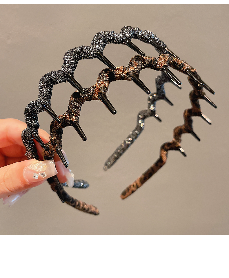 ヘアアクセサリー きらめき波型コームカチューシャ