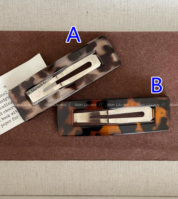 ヘアアクセサリー べっ甲風バレッタ ヘアクリップ 髪留め ヘアアレンジ