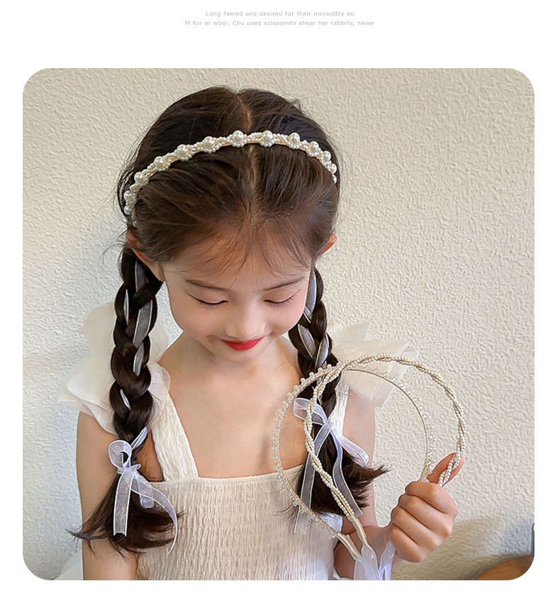 ヘアアクセサリー 真珠輝きのエレガントカチューシャ