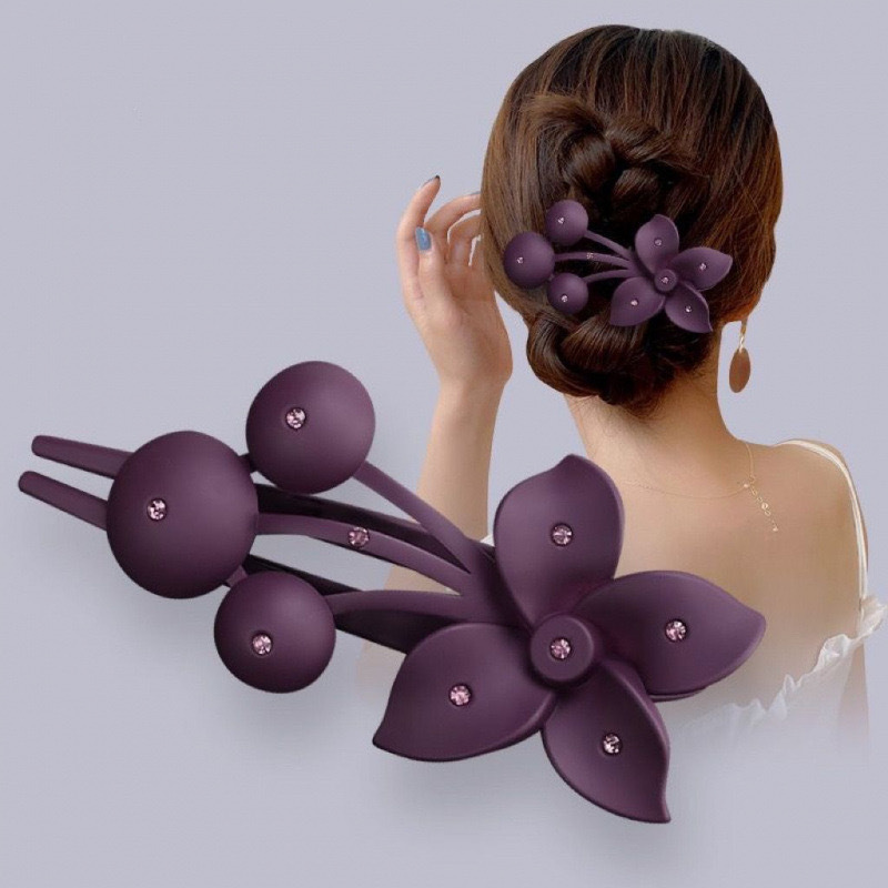 ヘアアクセサリー 花蕾キラめきバレッタ