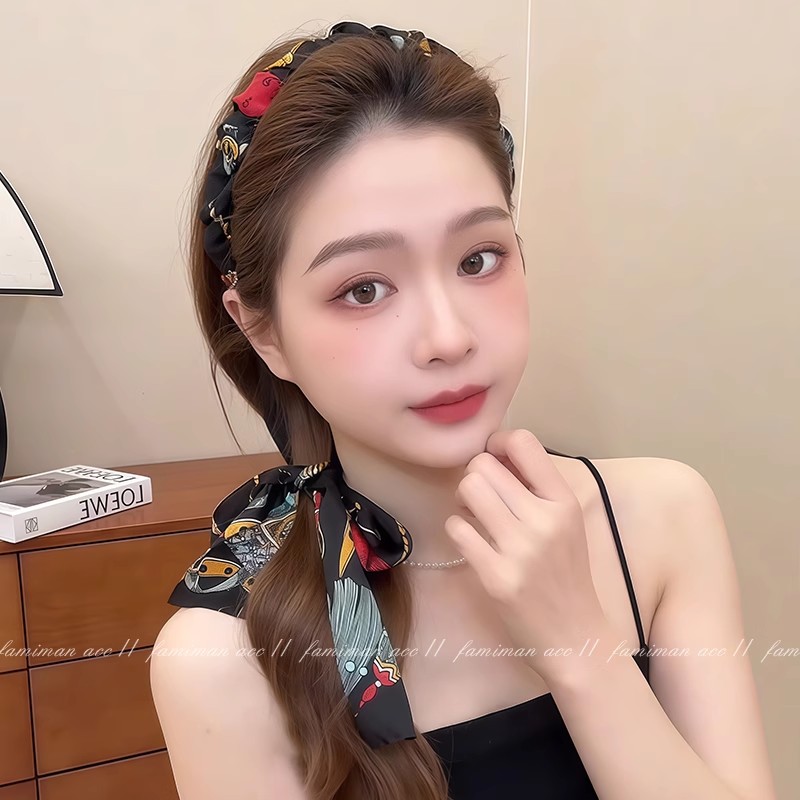 ヘアアクセサリー 編み込みリボンカチューシャ