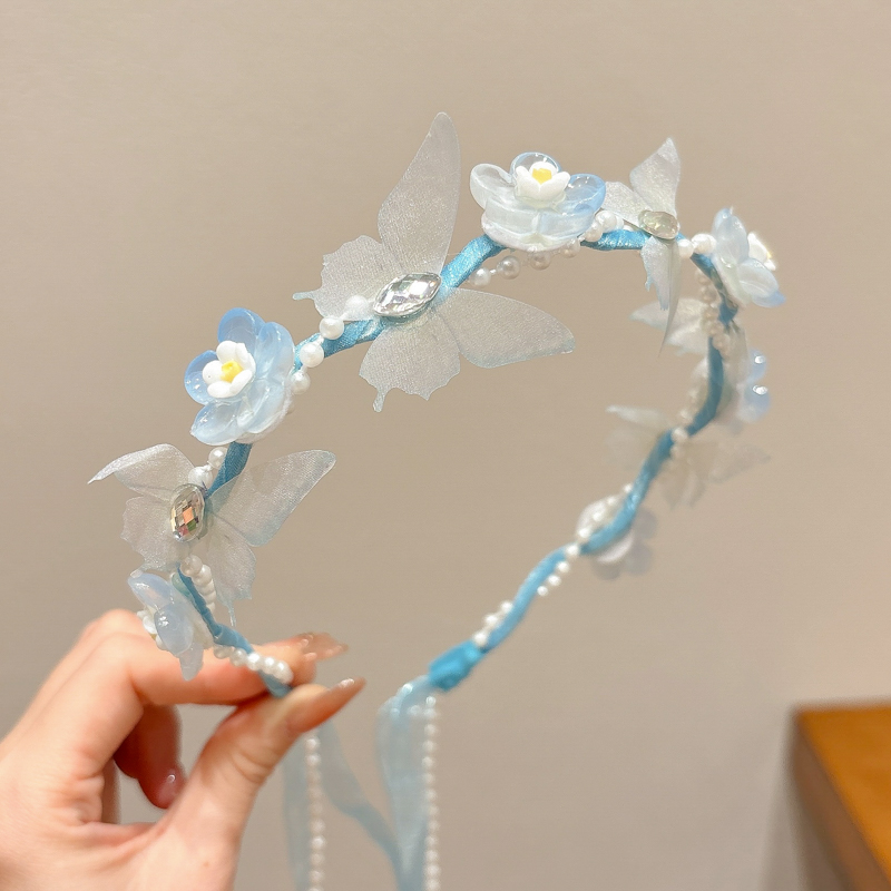 ヘアアクセサリー 涼風リボンストリーム カチューシャ