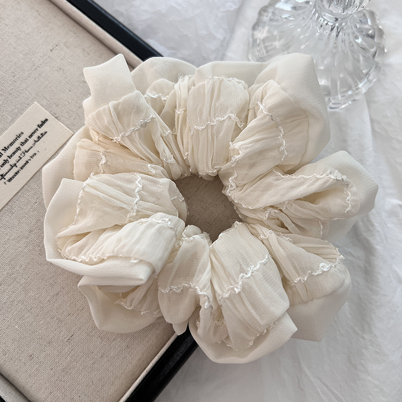 ヘアアクセサリー 韓国風プリーツシュシュ ヘアゴム 女の子 髪飾り