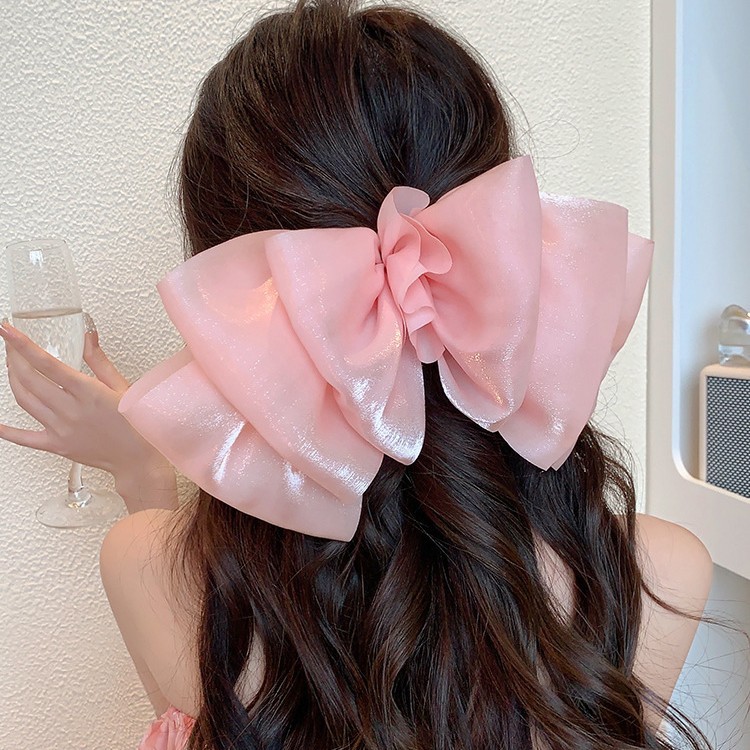 ヘアアクセサリー 優美リボンバレッタ