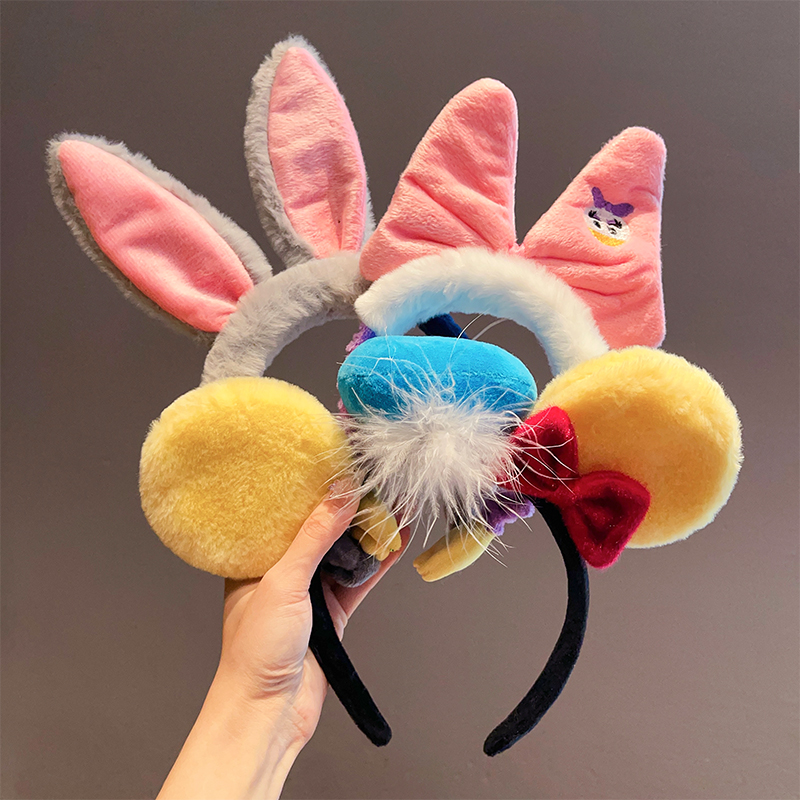 ヘアアクセサリー うさぎの耳 もふもふカチューシャ