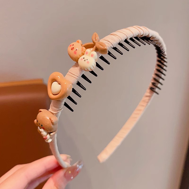 ヘアアクセサリー お花とリスのゆらゆらカチューシャ