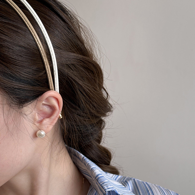 ヘアアクセサリー 細身スリムラインカチューシャ