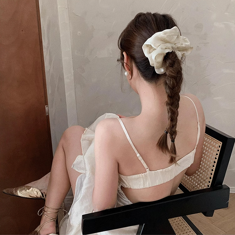 ヘアアクセサリー 上質光沢シルキーシュシュ