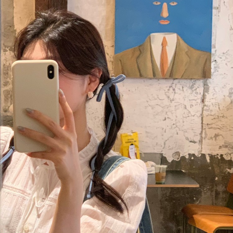 ヘアアクセサリー リボンテールバレッタ