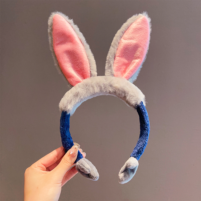 ヘアアクセサリー うさぎの耳 もふもふカチューシャ