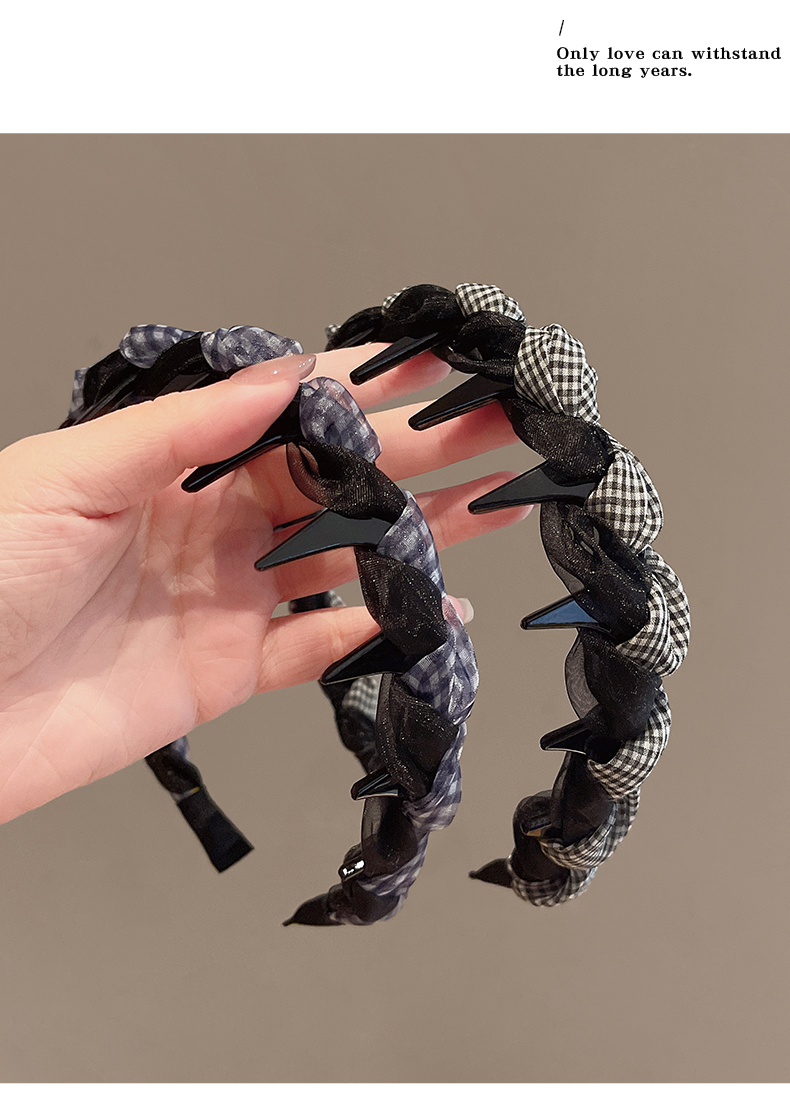 ヘアアクセサリー 編み込み風リボンカチューシャ
