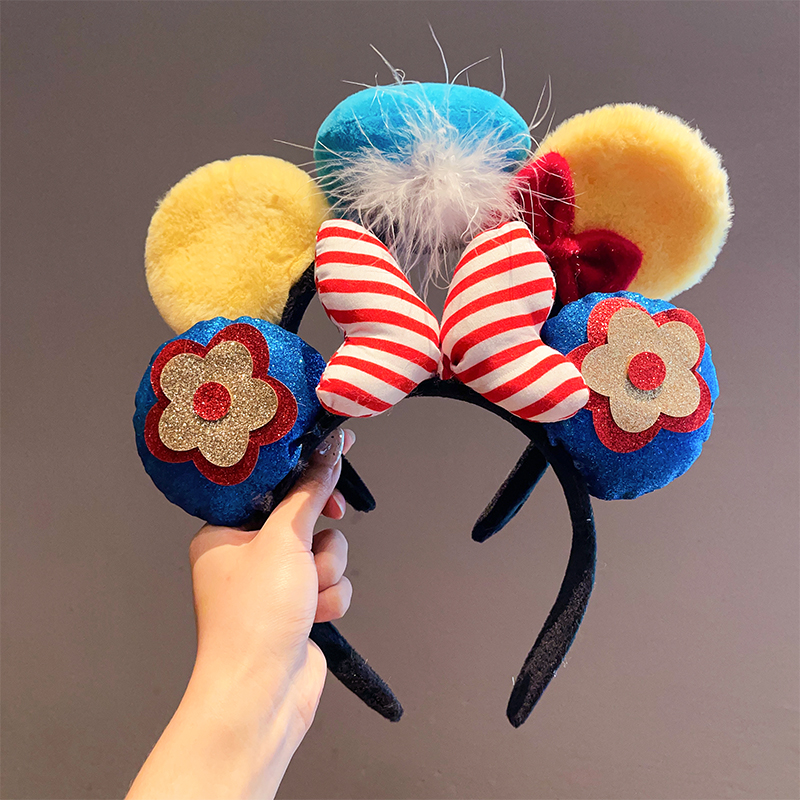 ヘアアクセサリー うさぎの耳 もふもふカチューシャ
